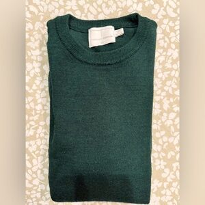 Topman Forest Green Crewneck Sweater